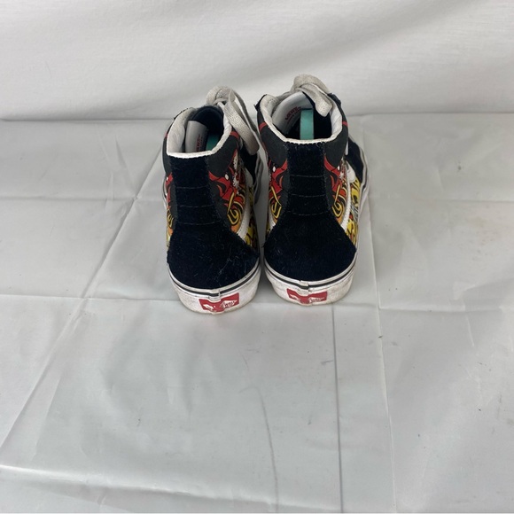 Vans Sk8-Hi Santa Flame Black Size 6 Men & 7.5 Women Limited Holiday Edition - Picture 2 of 7